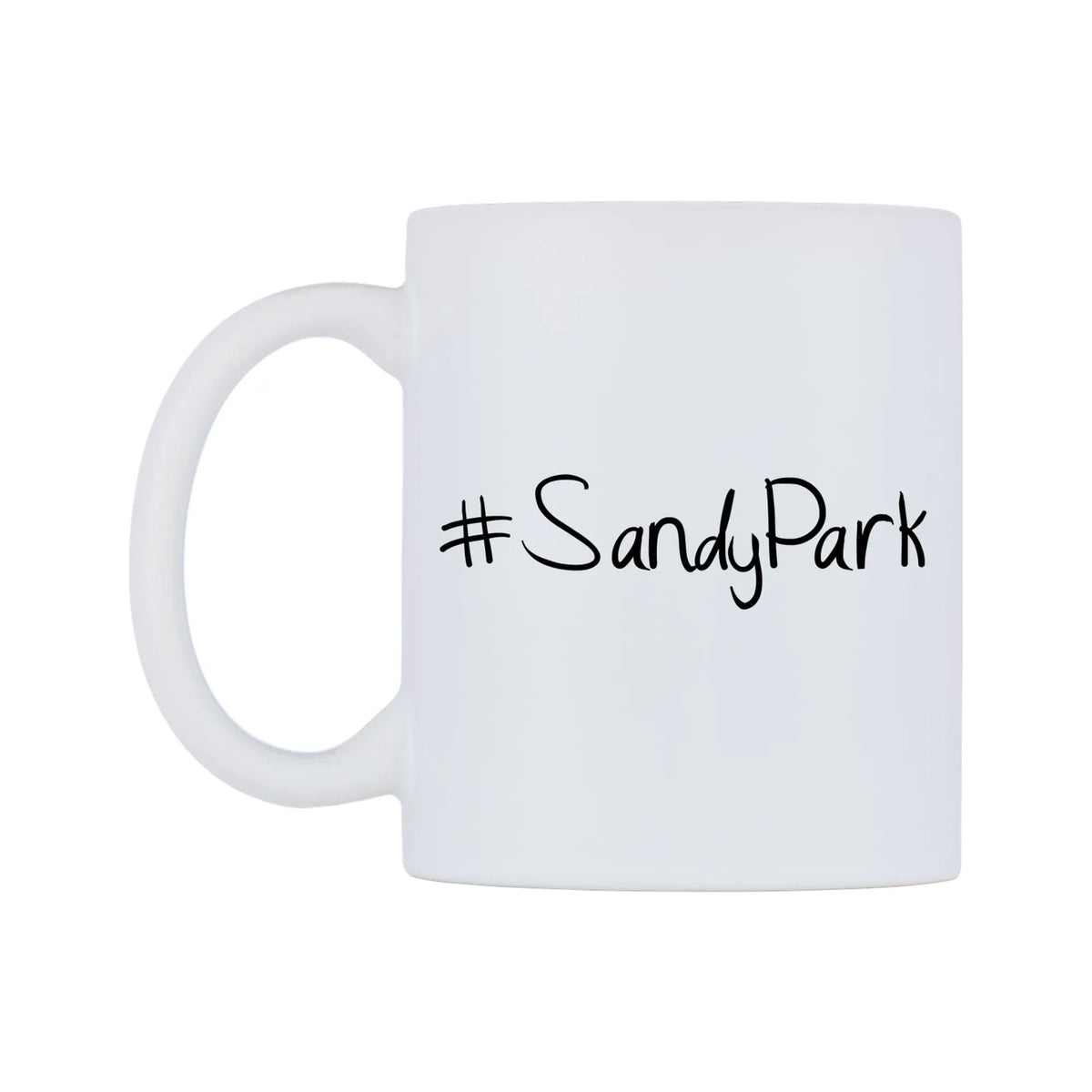 SandyPark Mug — mug, right side, on a white background