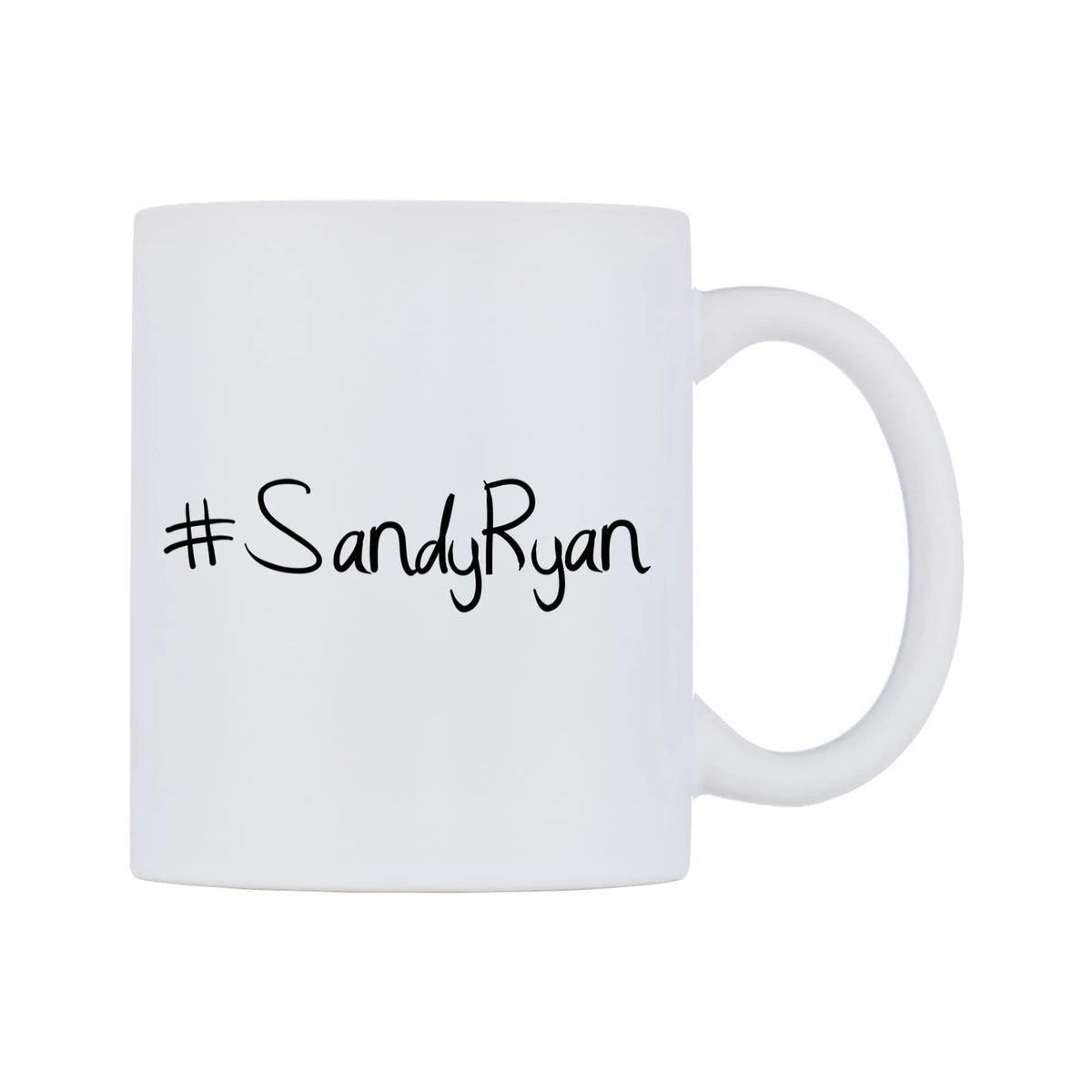 SandyRyan Mug — mug, left side, on a white background