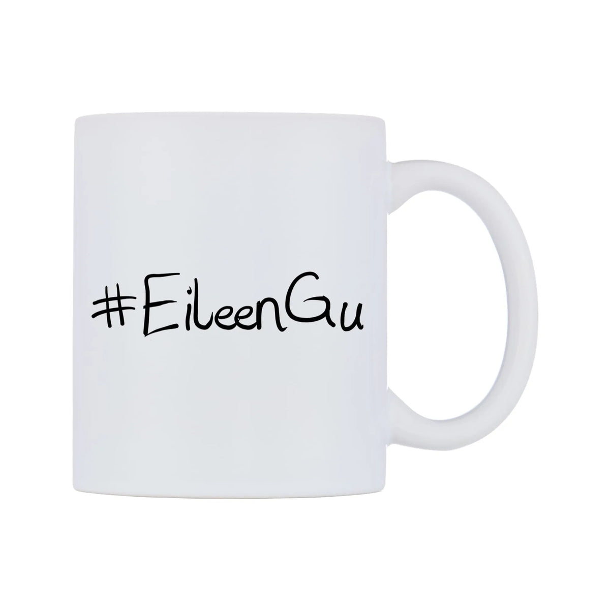 EileenGu Mug — mug, left side, on a white background