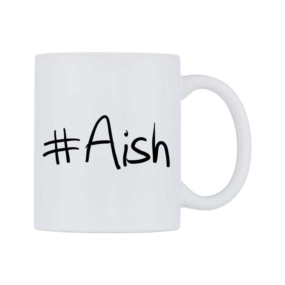 Aish Mug — mug, left side, on a white background