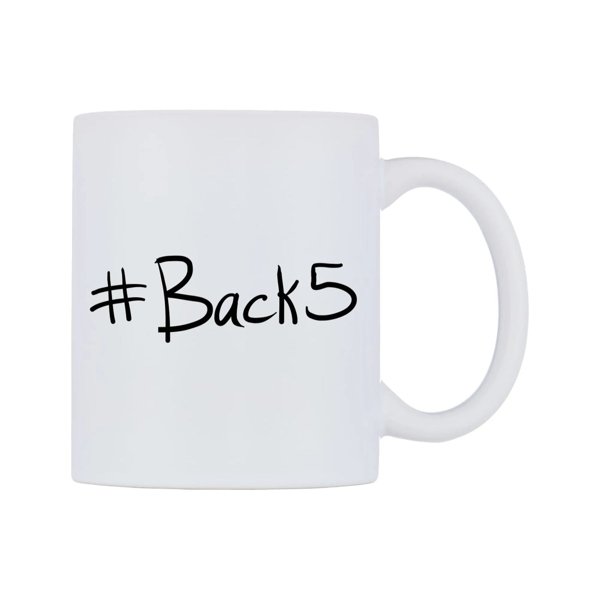 Back5 Mug — mug, left side, on a white background