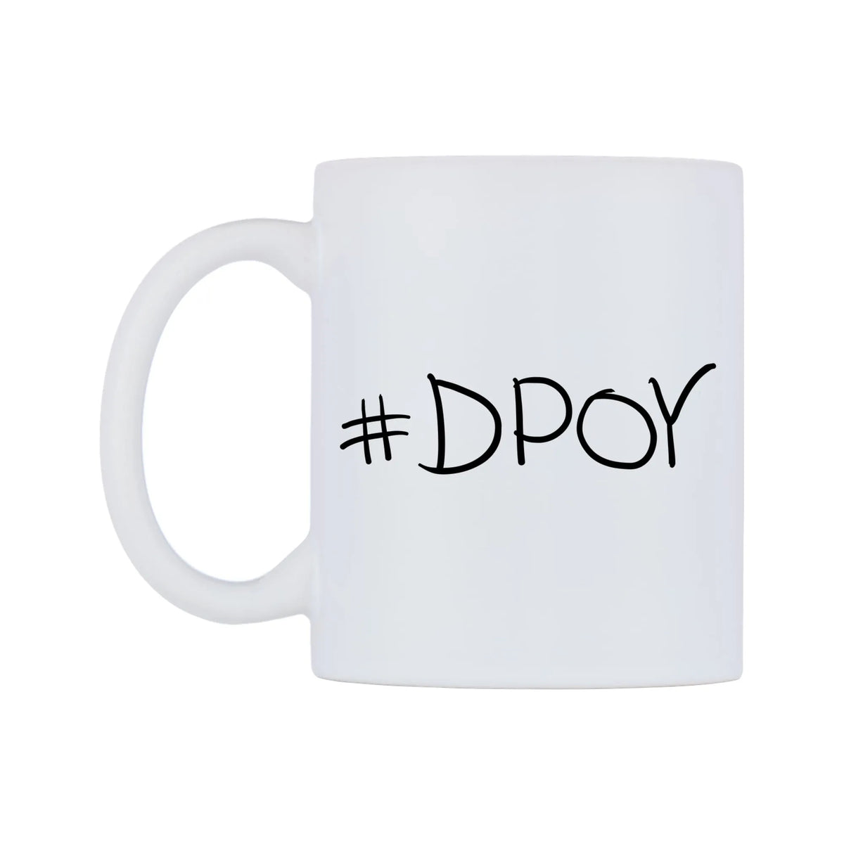 DPOY Mug — mug, right side, on a white background