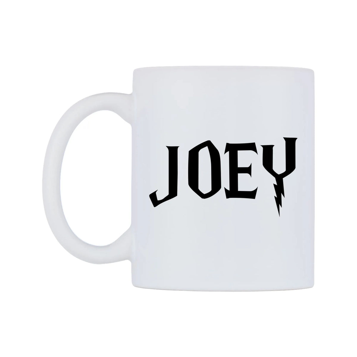 Joey - Wizard Themed Mug — white 11oz gloss mug, right side, on a white background
