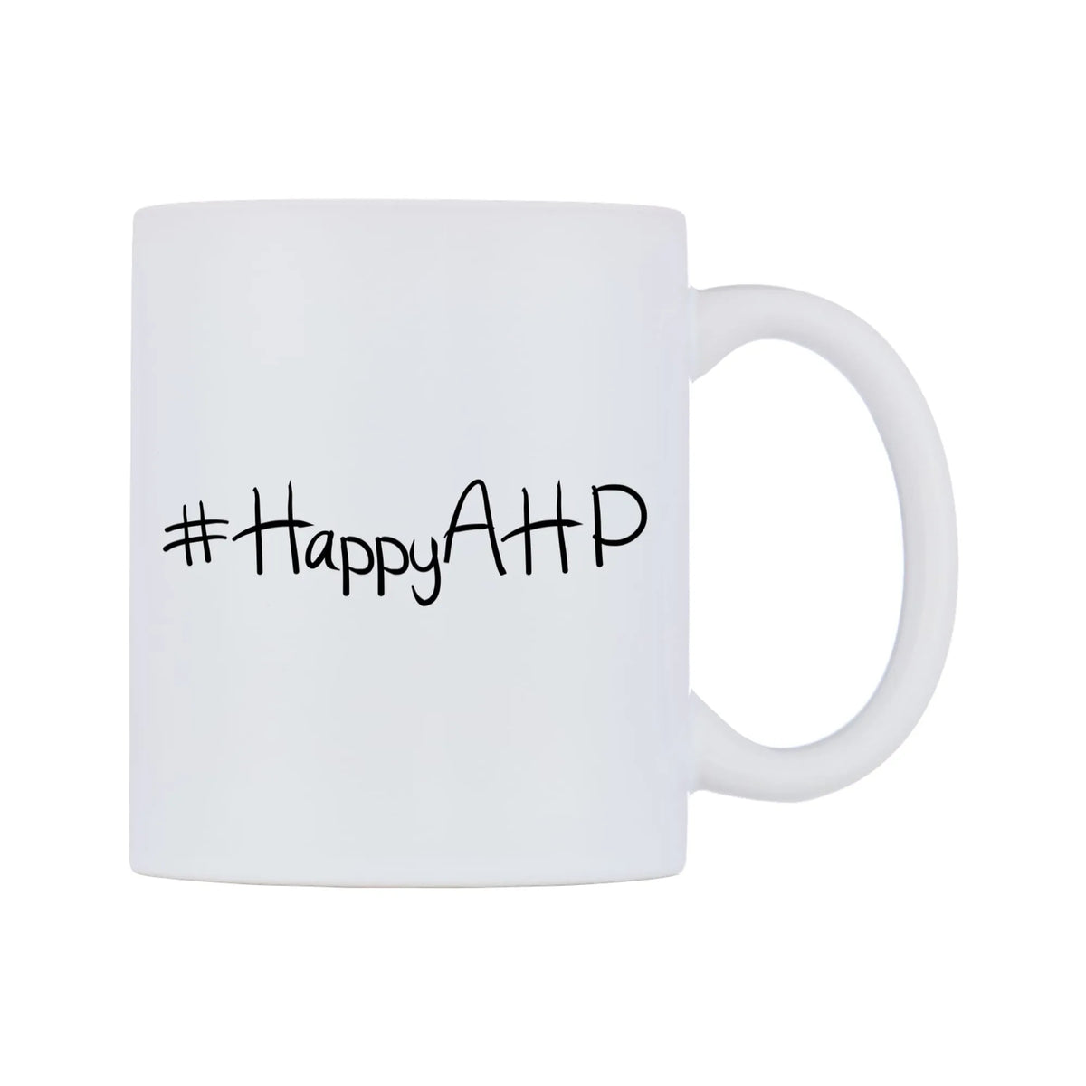 HappyAHP Mug — mug, left side, on a white background