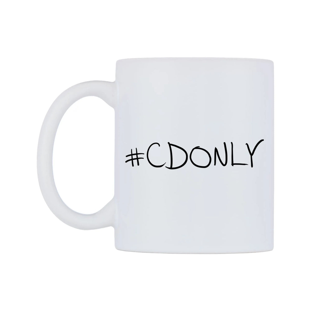 CDONLY Mug — mug, right side, on a white background