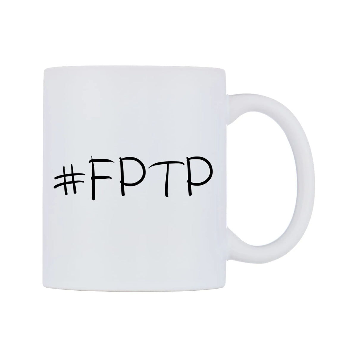 FPTP Mug — mug, left side, on a white background