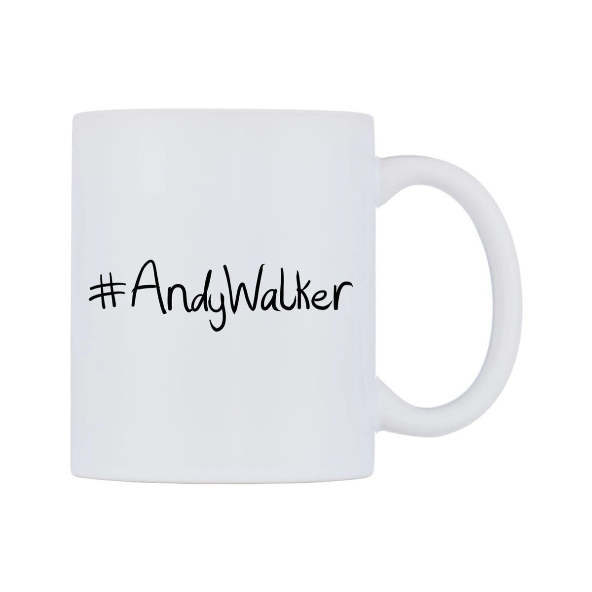 AndyWalker Mug — mug, left side, on a white background