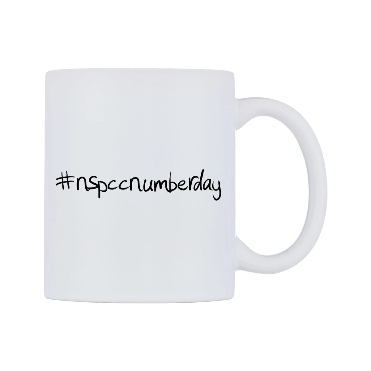 nspccnumberday Mug — mug, left side, on a white background