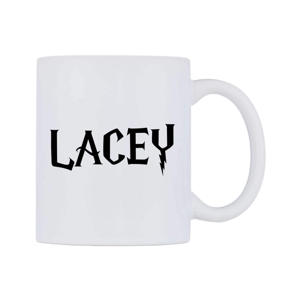 Lacey - Wizard Themed Mug — white 11oz gloss mug, left side, on a white background