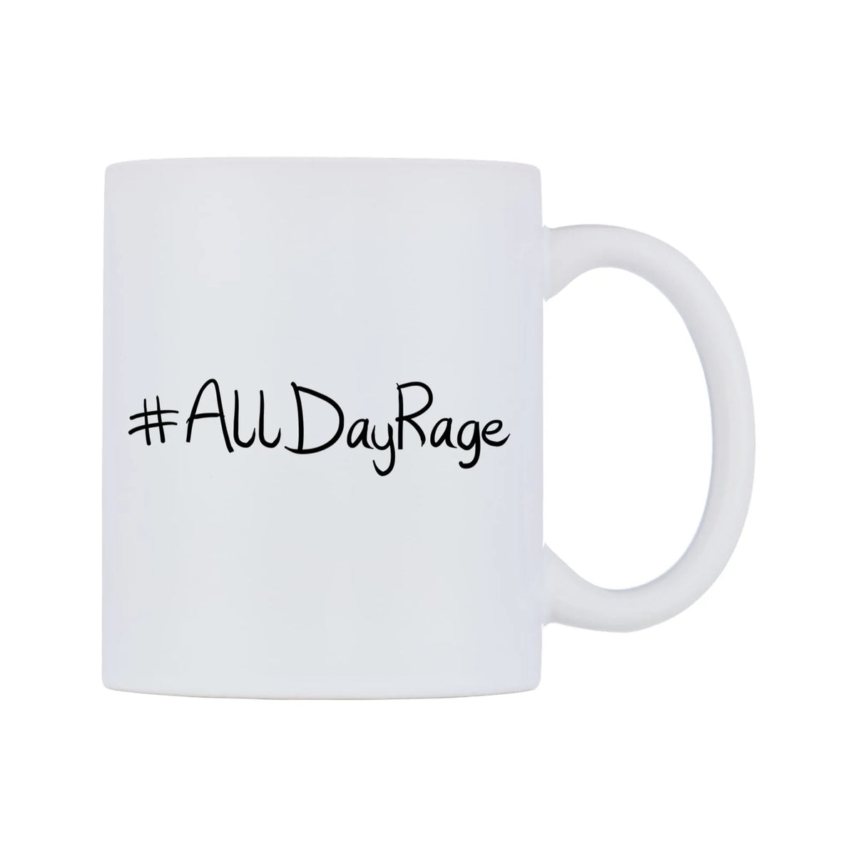 AllDayRage Mug — mug, left side, on a white background
