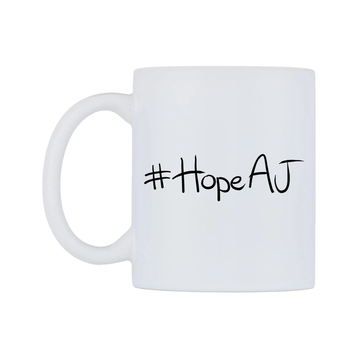 HopeAJ Mug — mug, right side, on a white background