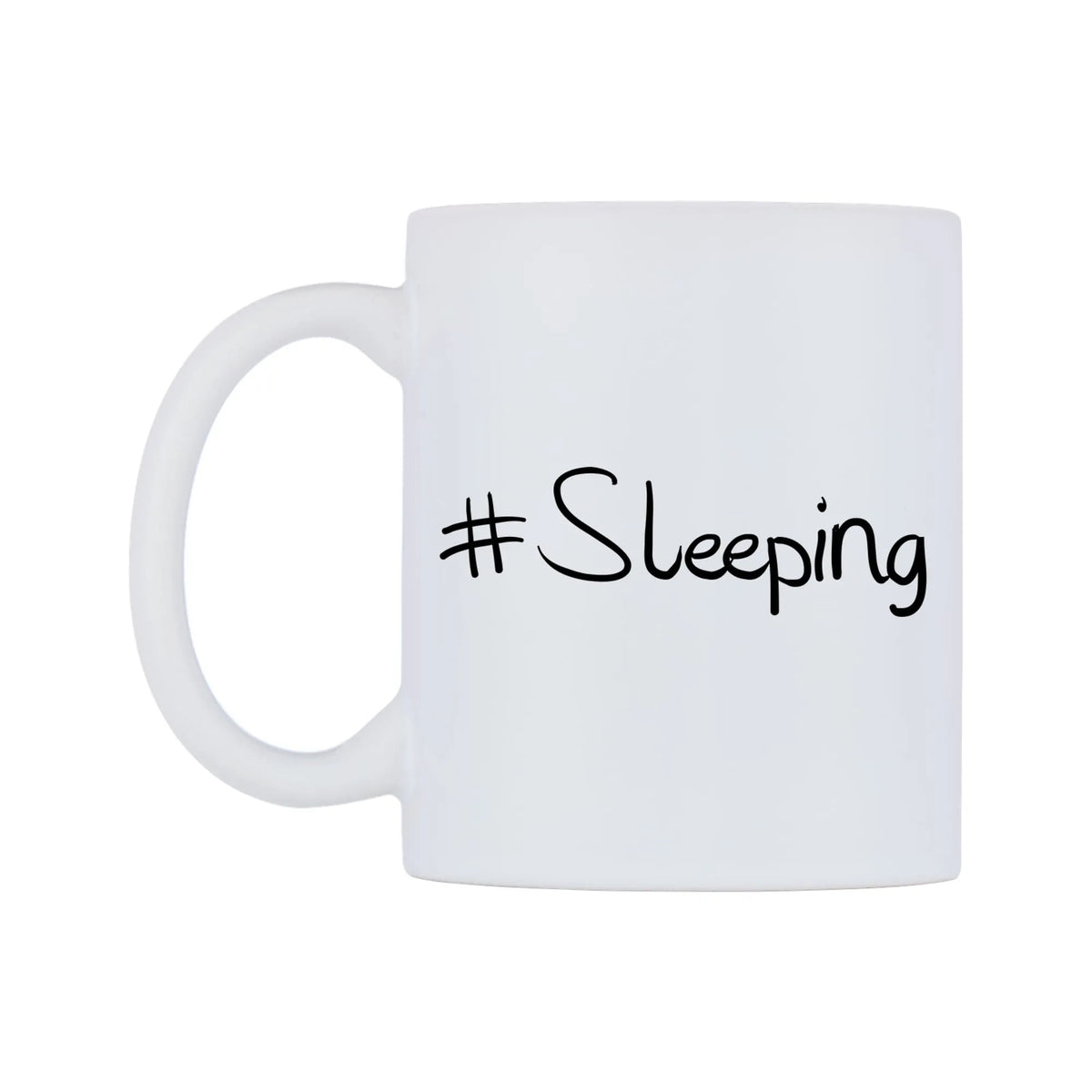 Sleeping Mug — mug, right side, on a white background