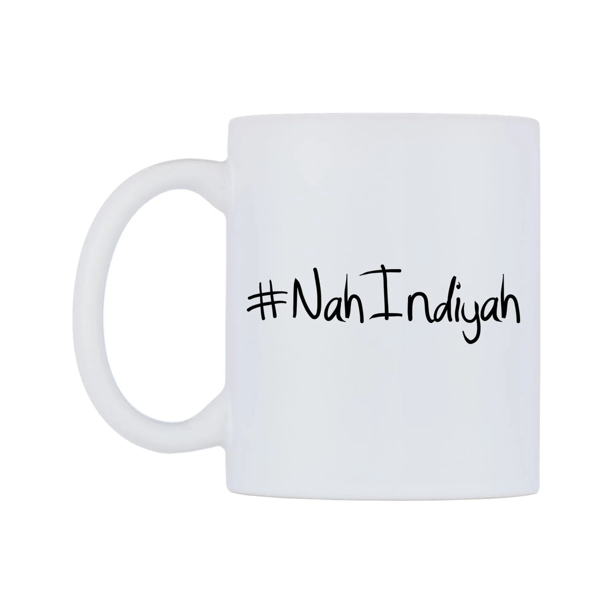 NahIndiyah Mug — mug, right side, on a white background