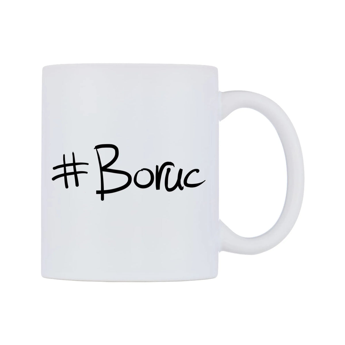 Boruc Mug — mug, left side, on a white background