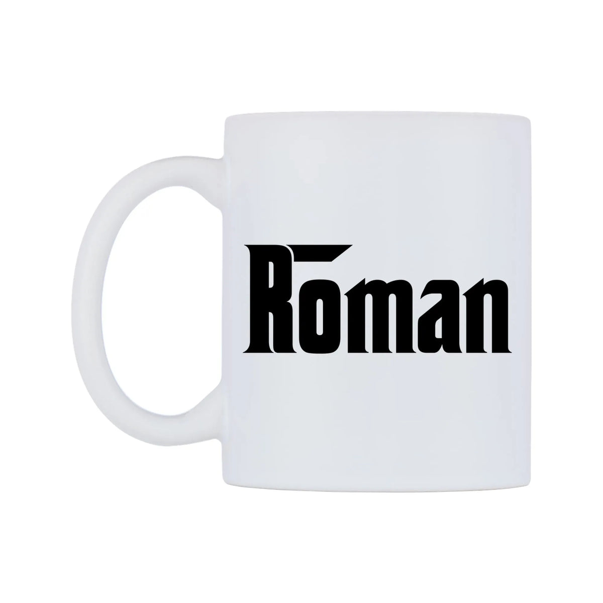 Roman - Godfather Themed Mug — white 11oz gloss mug, right side, on a white background