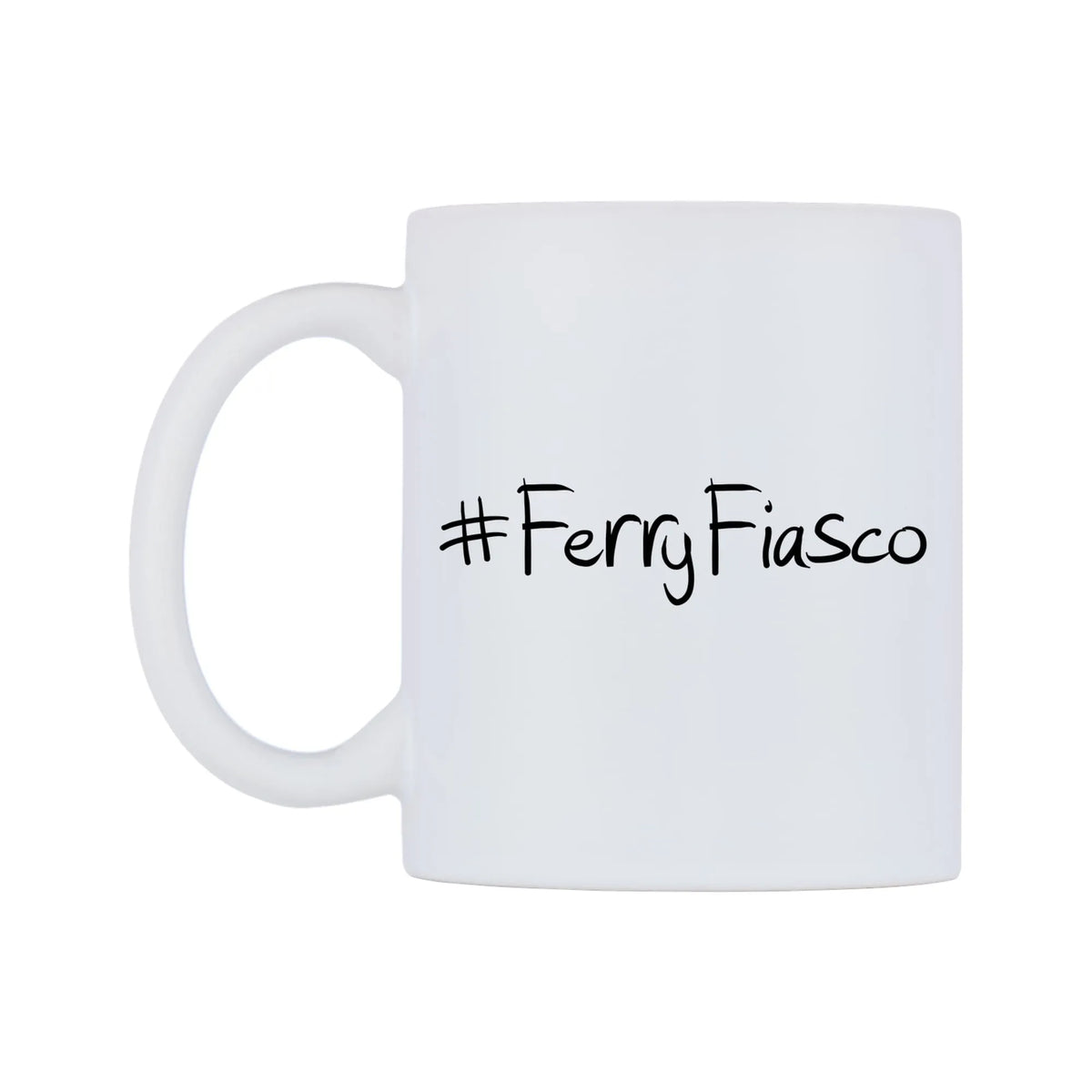 FerryFiasco Mug — mug, right side, on a white background