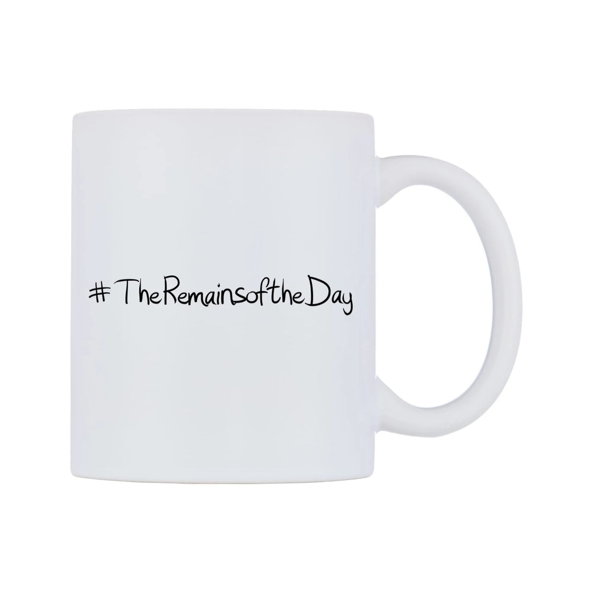 TheRemainsoftheDay Mug — mug, left side, on a white background
