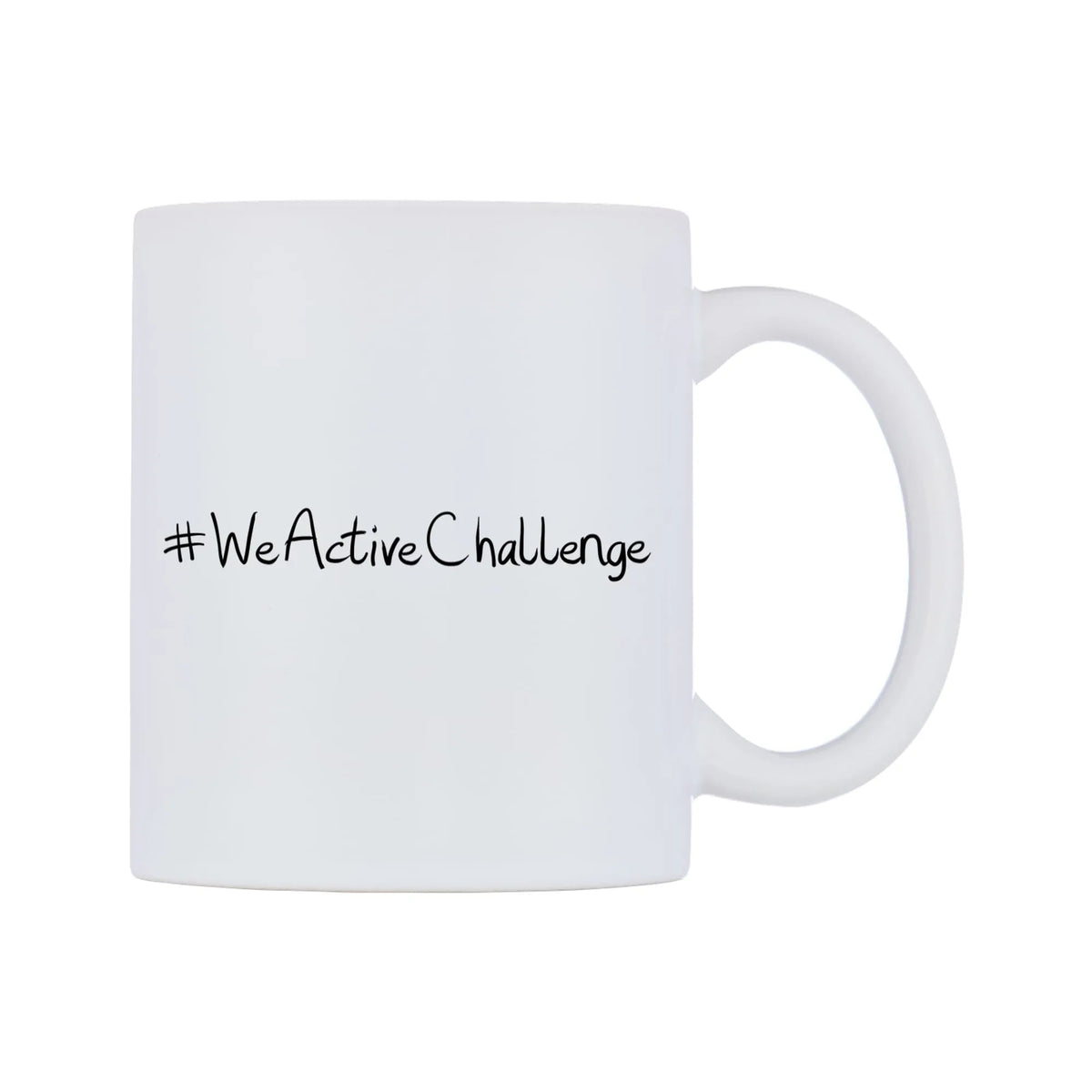 WeActiveChallenge Mug — mug, left side, on a white background