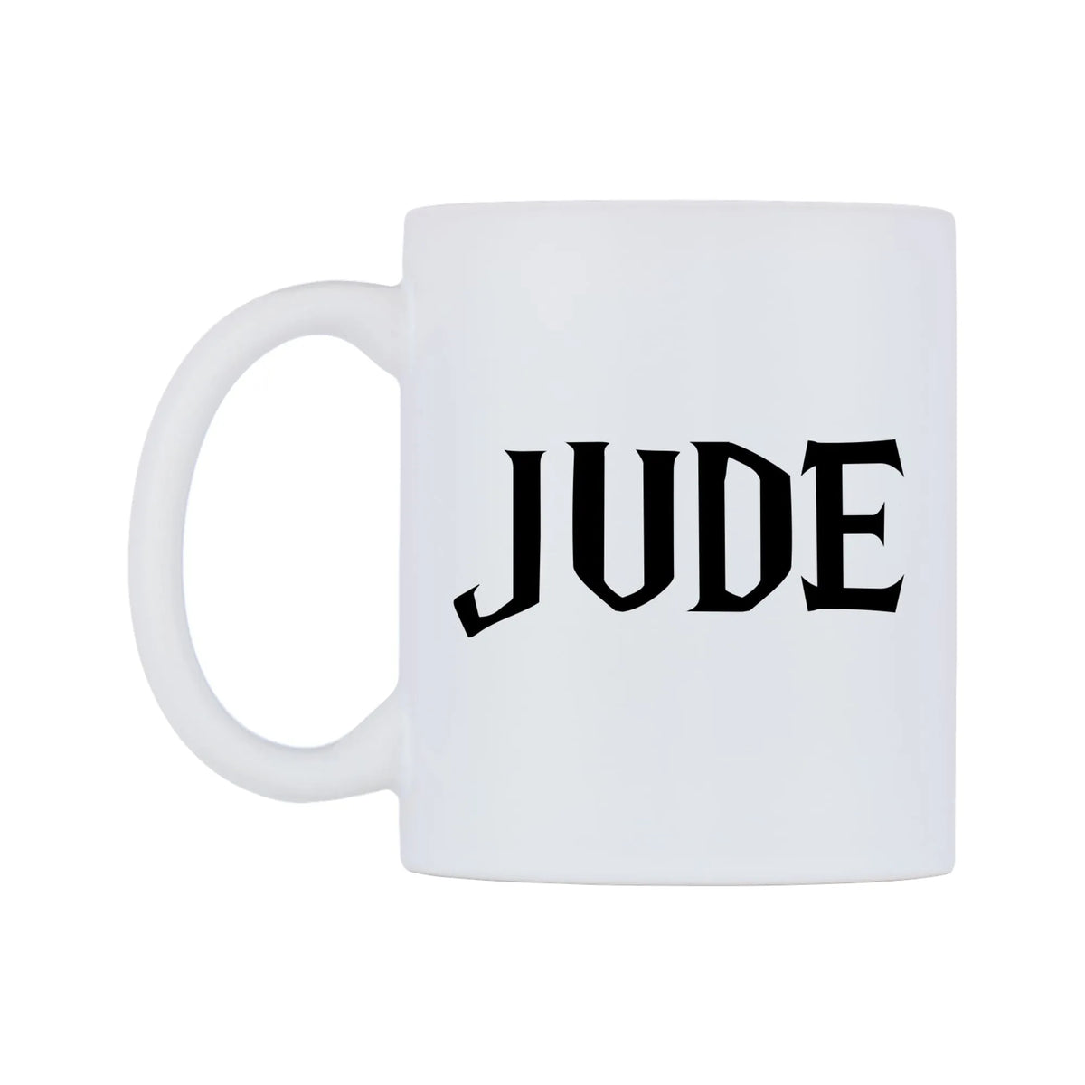 Jude - Wizard Themed Mug — white 11oz gloss mug, right side, on a white background