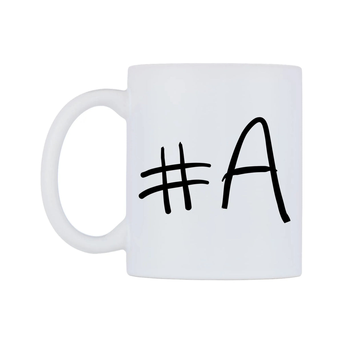 £500MORE Mug — mug, right side, on a white background