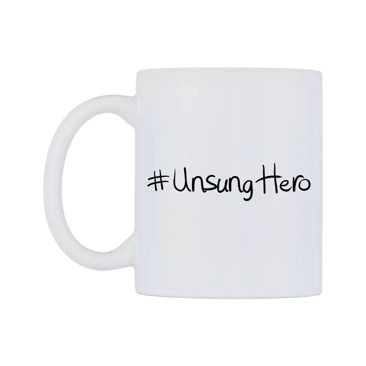 UnsungHero Mug — mug, right side, on a white background