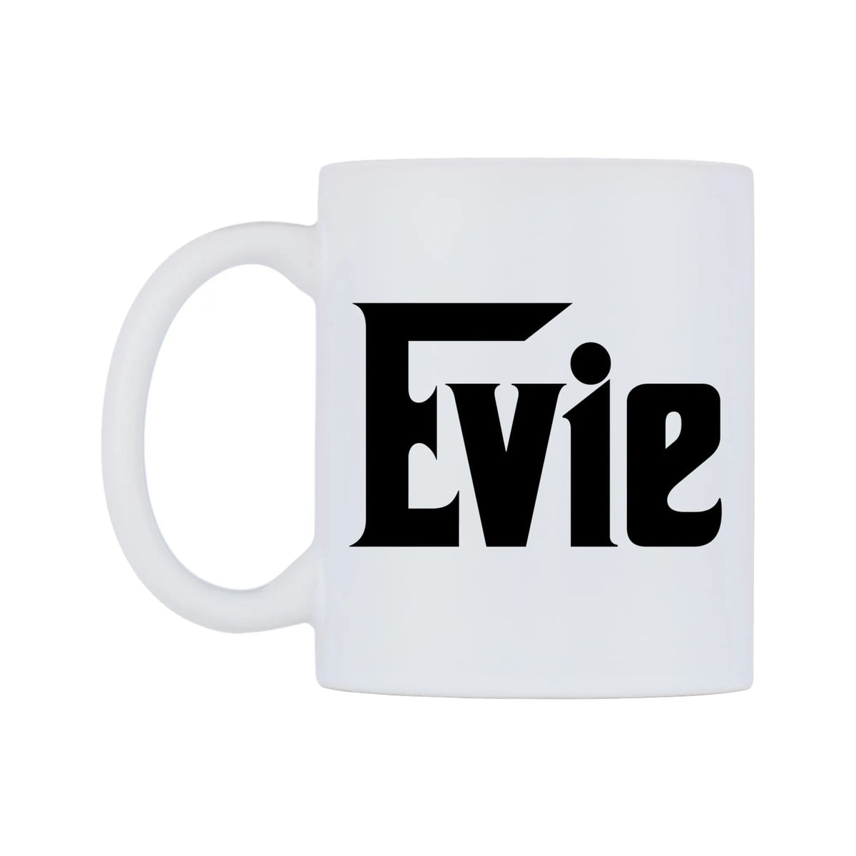 Evie - Godfather Themed Mug — white 11oz gloss mug, right side, on a white background