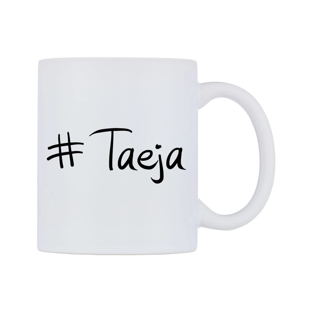 Taeja Mug — mug, left side, on a white background