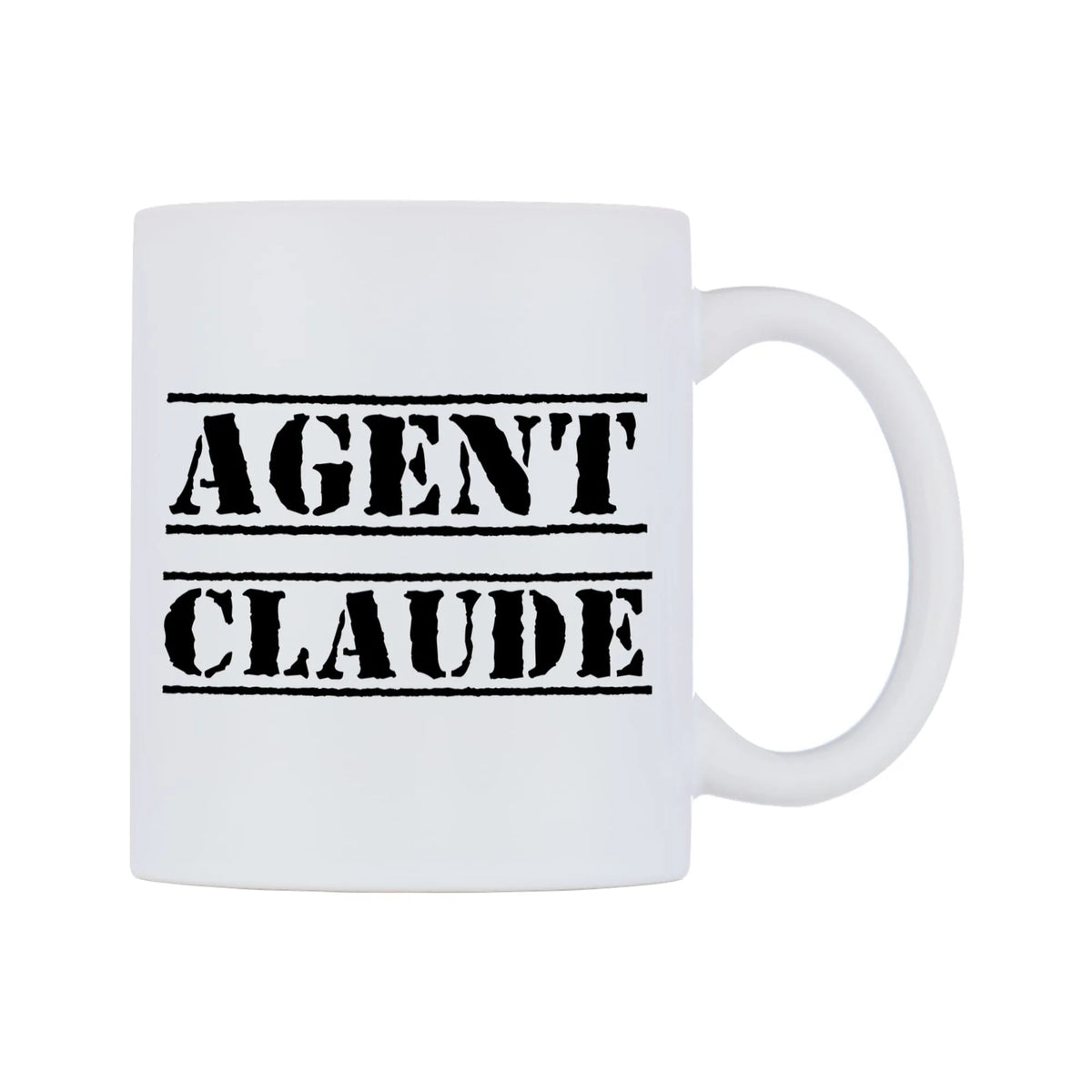Agent Claude Mug — mug, left side, on a white background