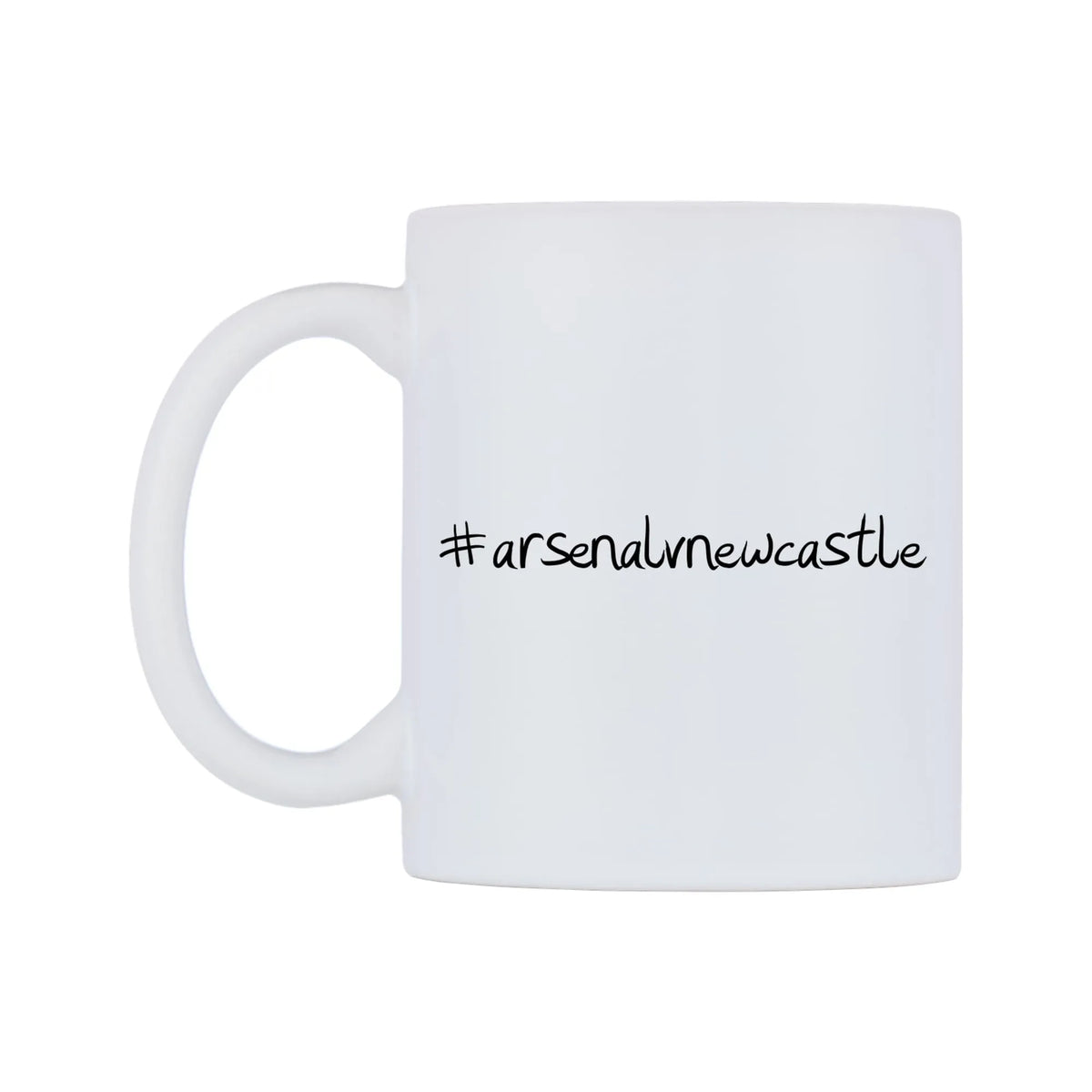 arsenalvnewcastle Mug — mug, right side, on a white background