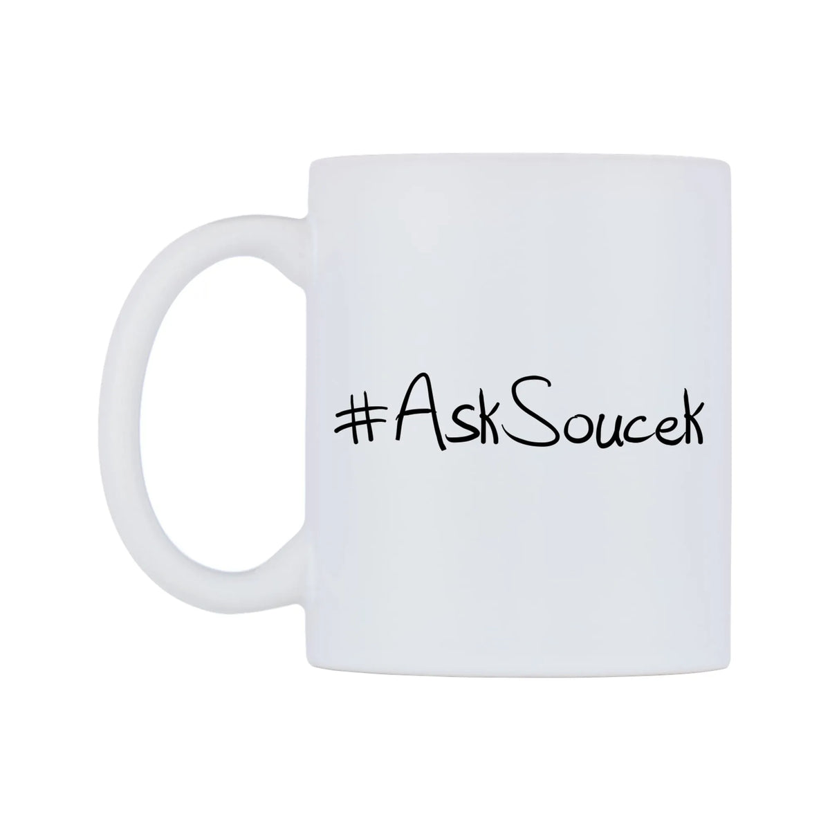 AskSoucek Mug — mug, right side, on a white background