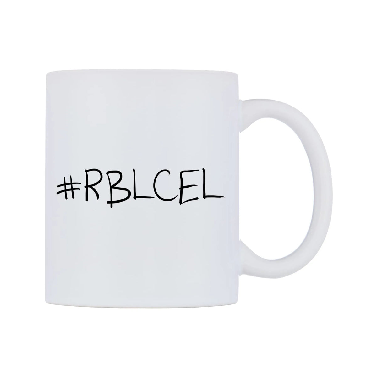 RBLCEL Mug — mug, left side, on a white background