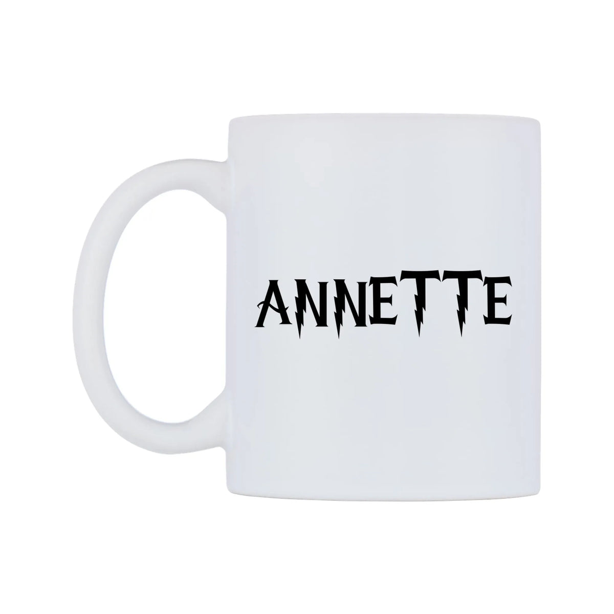 Annette - Wizard Themed Mug — mug, right side, on a white background