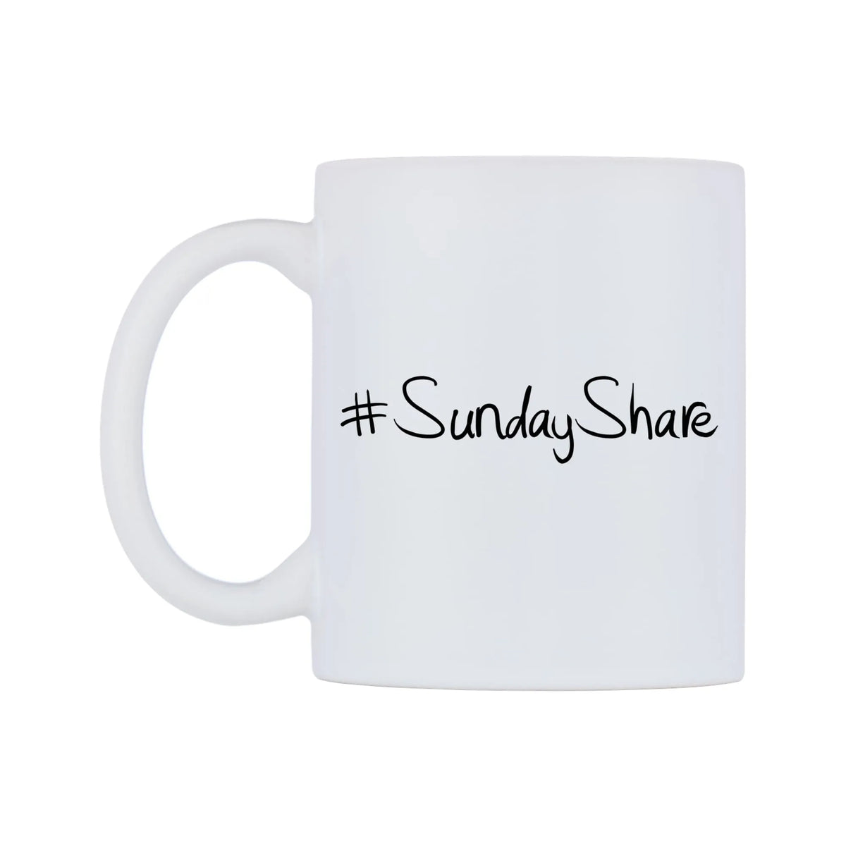 SundayShare Mug — mug, right side, on a white background
