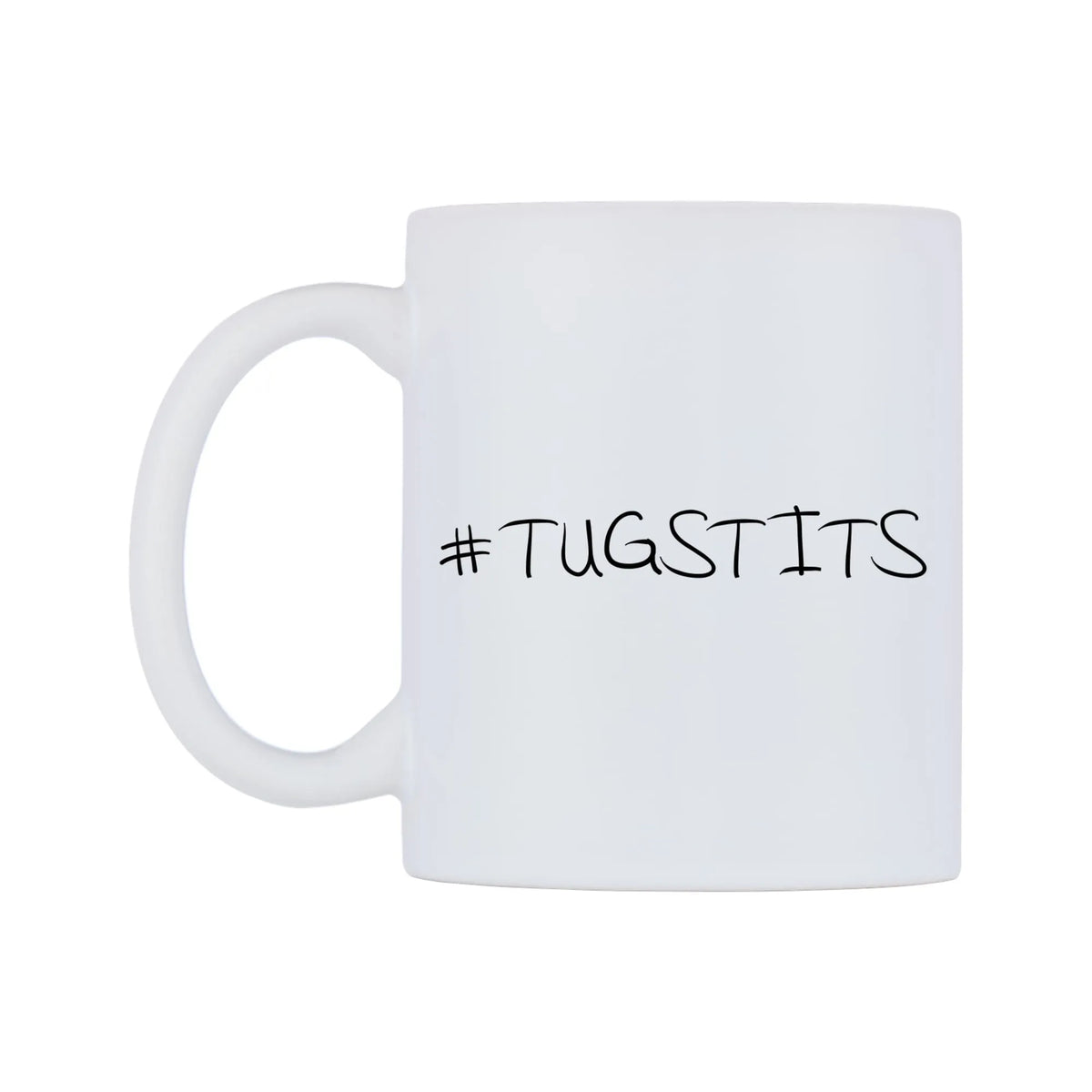TUGSTITS Mug — mug, right side, on a white background