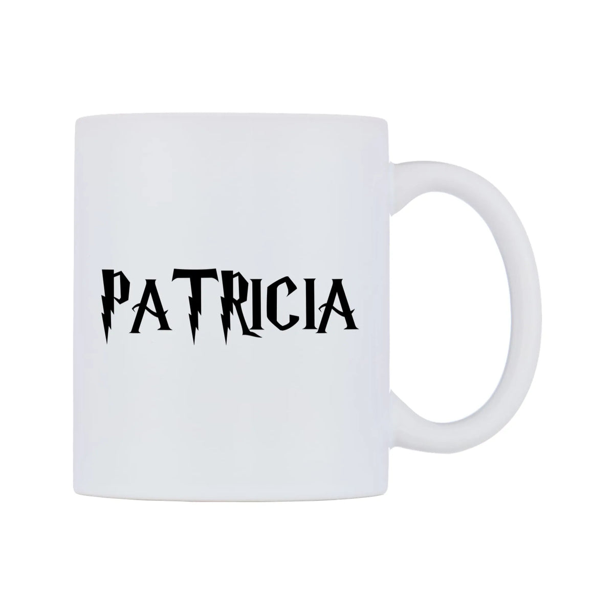 Patricia - Wizard Themed Mug — mug, left side, on a white background