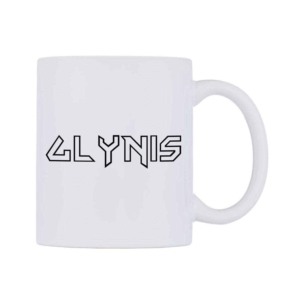 Glynis - Iron Maiden Themed Mug — white 11oz gloss mug, left side, on a white background