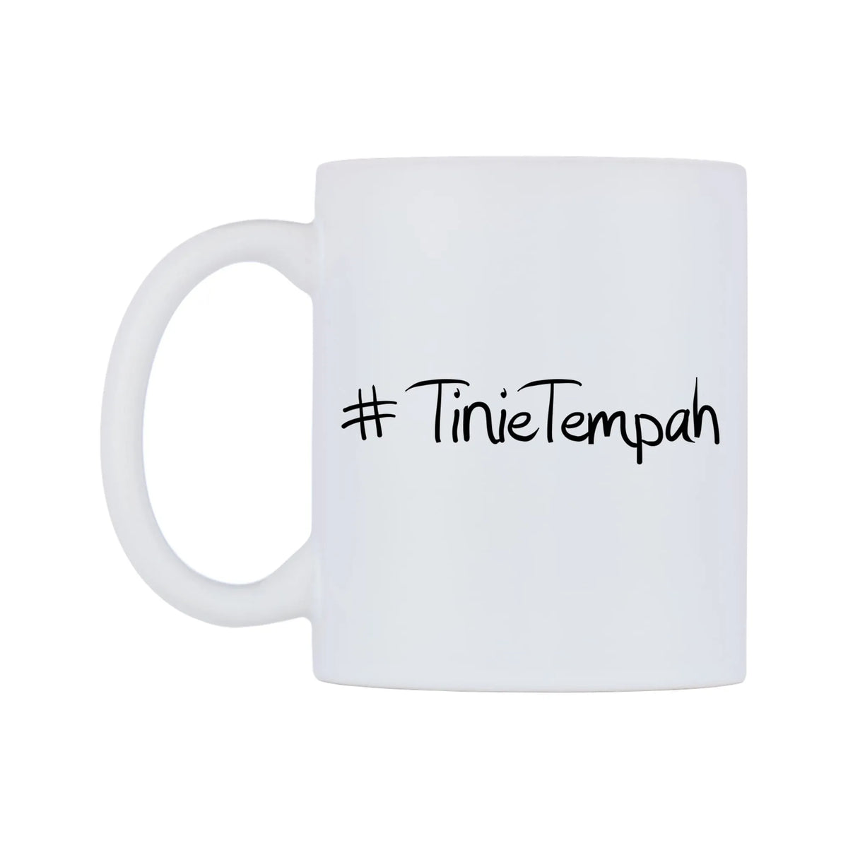 TinieTempah Mug — mug, right side, on a white background