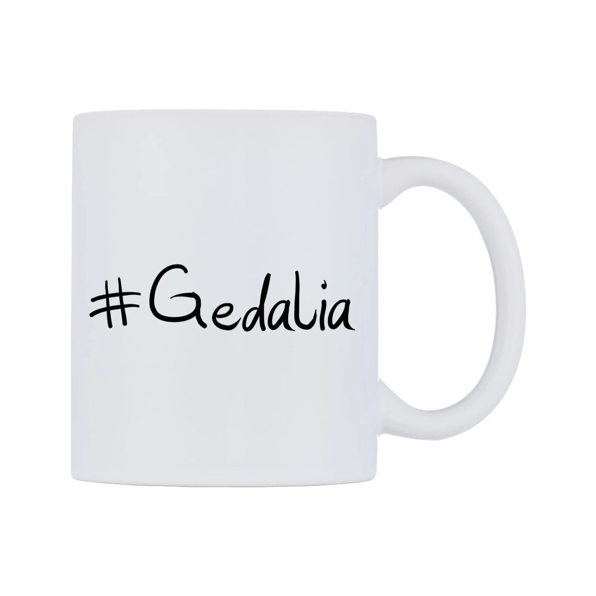Gedalia Mug — mug, left side, on a white background