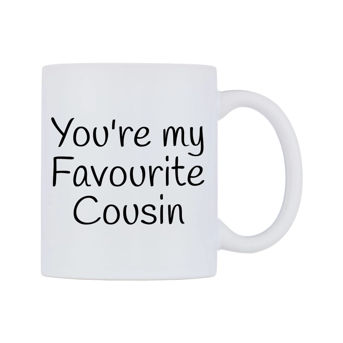 You're My Favourite Cousin Mug — mug, left side, on a white background