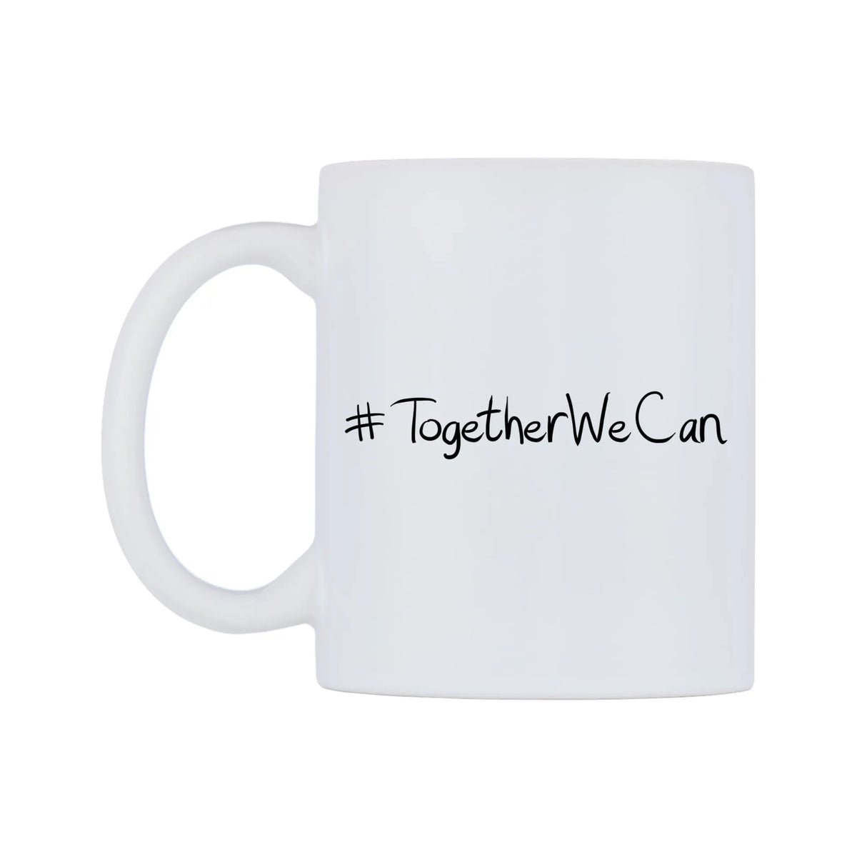 TogetherWeCan Mug — mug, right side, on a white background