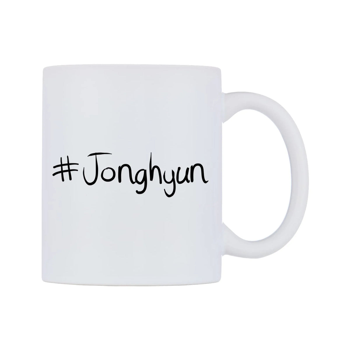 Jonghyun Mug — mug, left side, on a white background