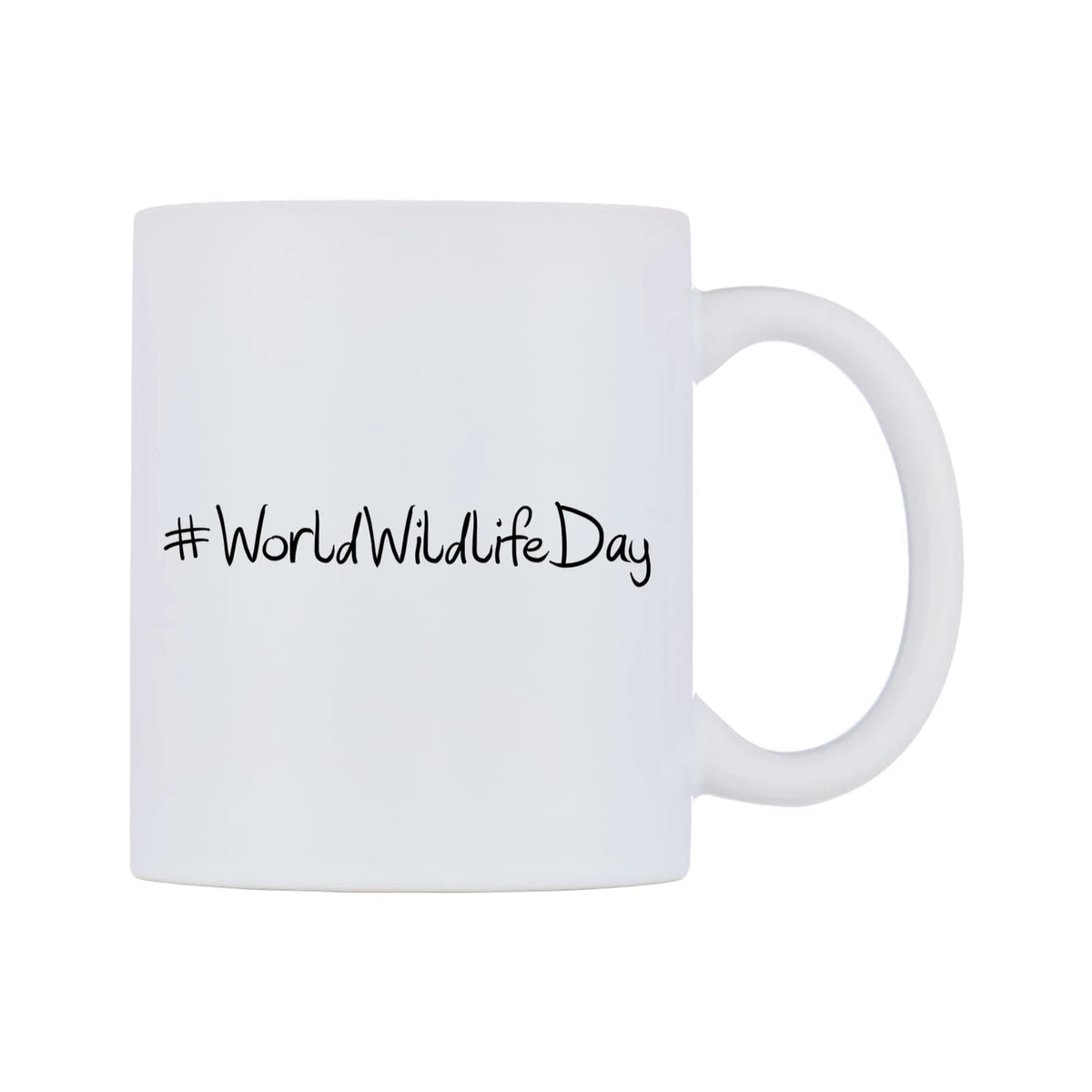 WorldWildlifeDay Mug — mug, left side, on a white background
