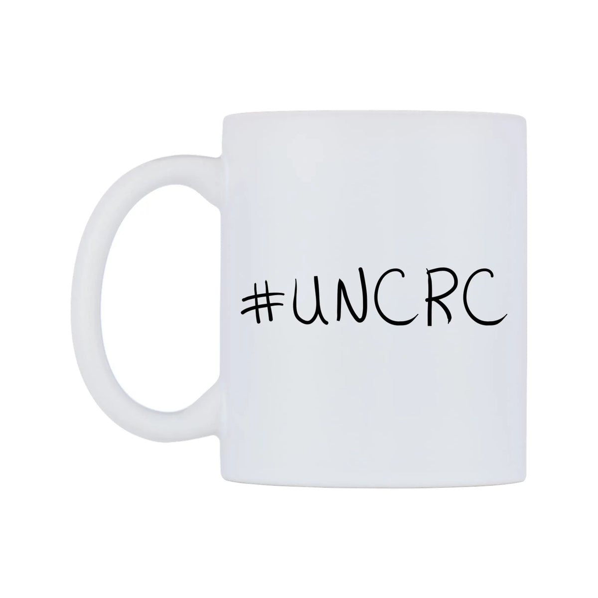 UNCRC Mug — mug, right side, on a white background