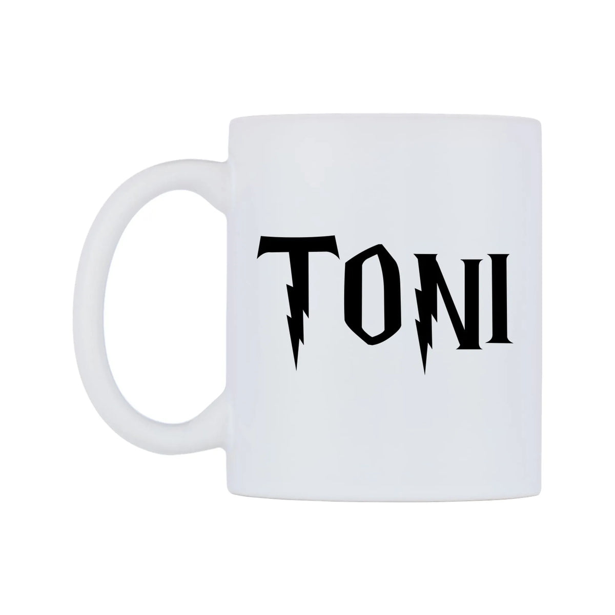 Toni - Wizard Themed Mug — white 11oz gloss mug, right side, on a white background