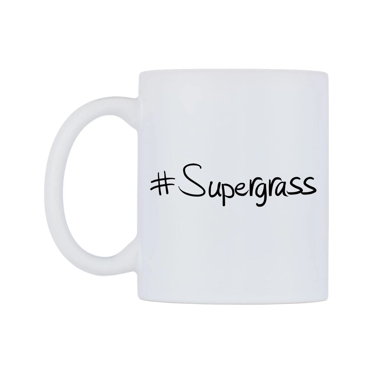 Supergrass Mug — mug, right side, on a white background