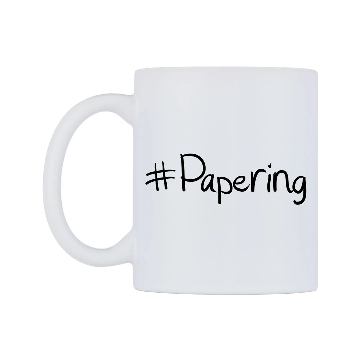 Papering Mug — mug, right side, on a white background