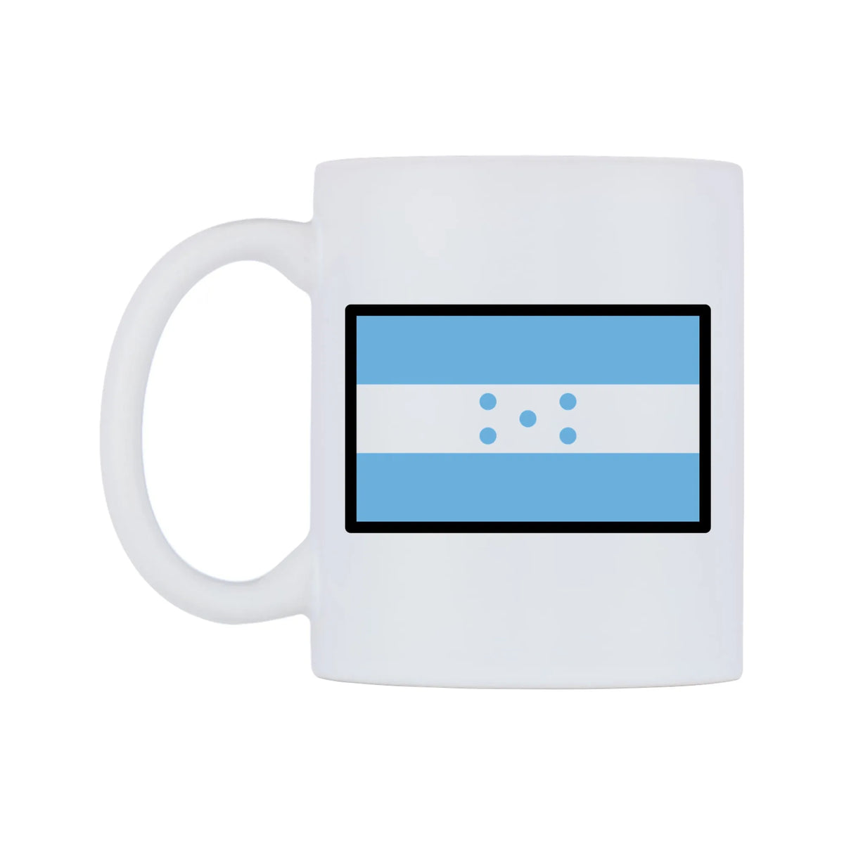 Honduras Flag Emoji Mug — mug, right side, on a white background