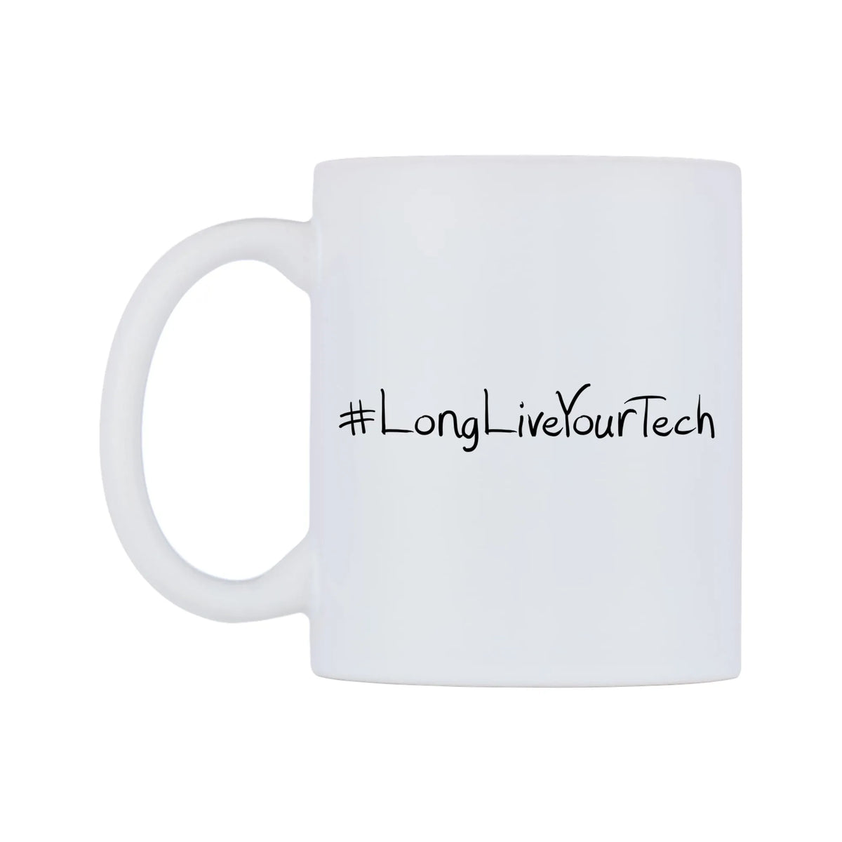 LongLiveYourTech Mug — mug, right side, on a white background