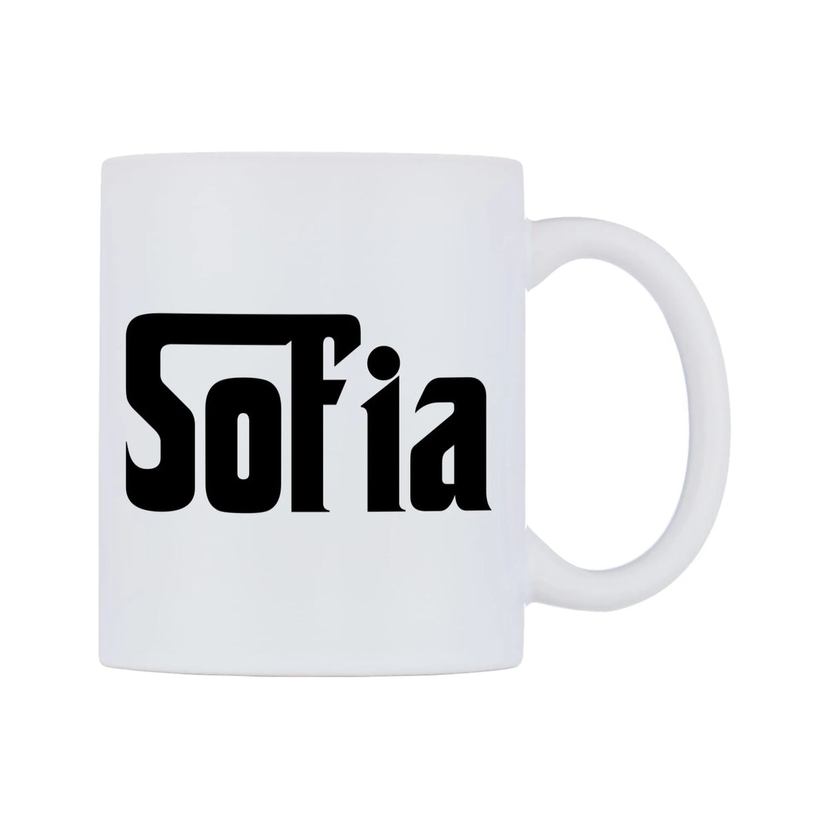 Sofia - Godfather Themed Mug — white 11oz gloss mug, left side, on a white background