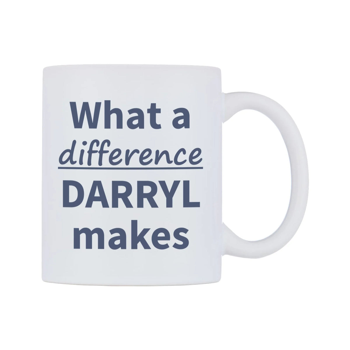 What a difference DARRYL makes Mug — mug, left side, on a white background